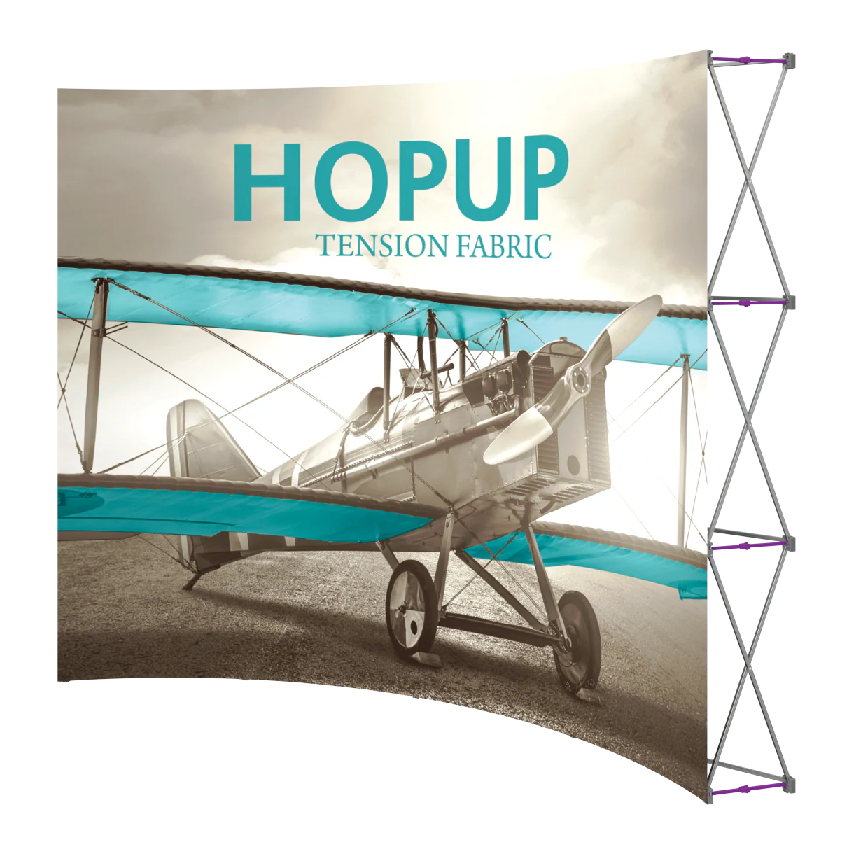 10ft x 8ft Hopup Curved Tension Fabric Display