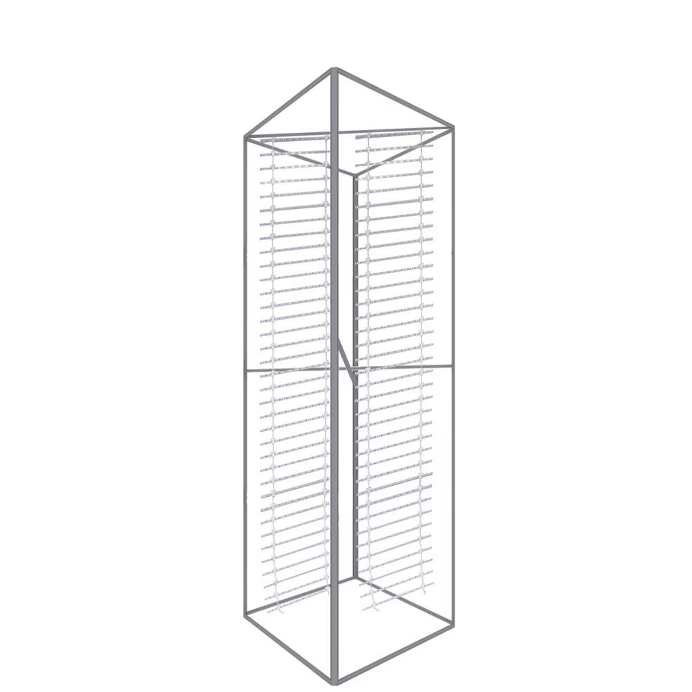 60D Big Sky Square Tower Silver Frame with Backlit