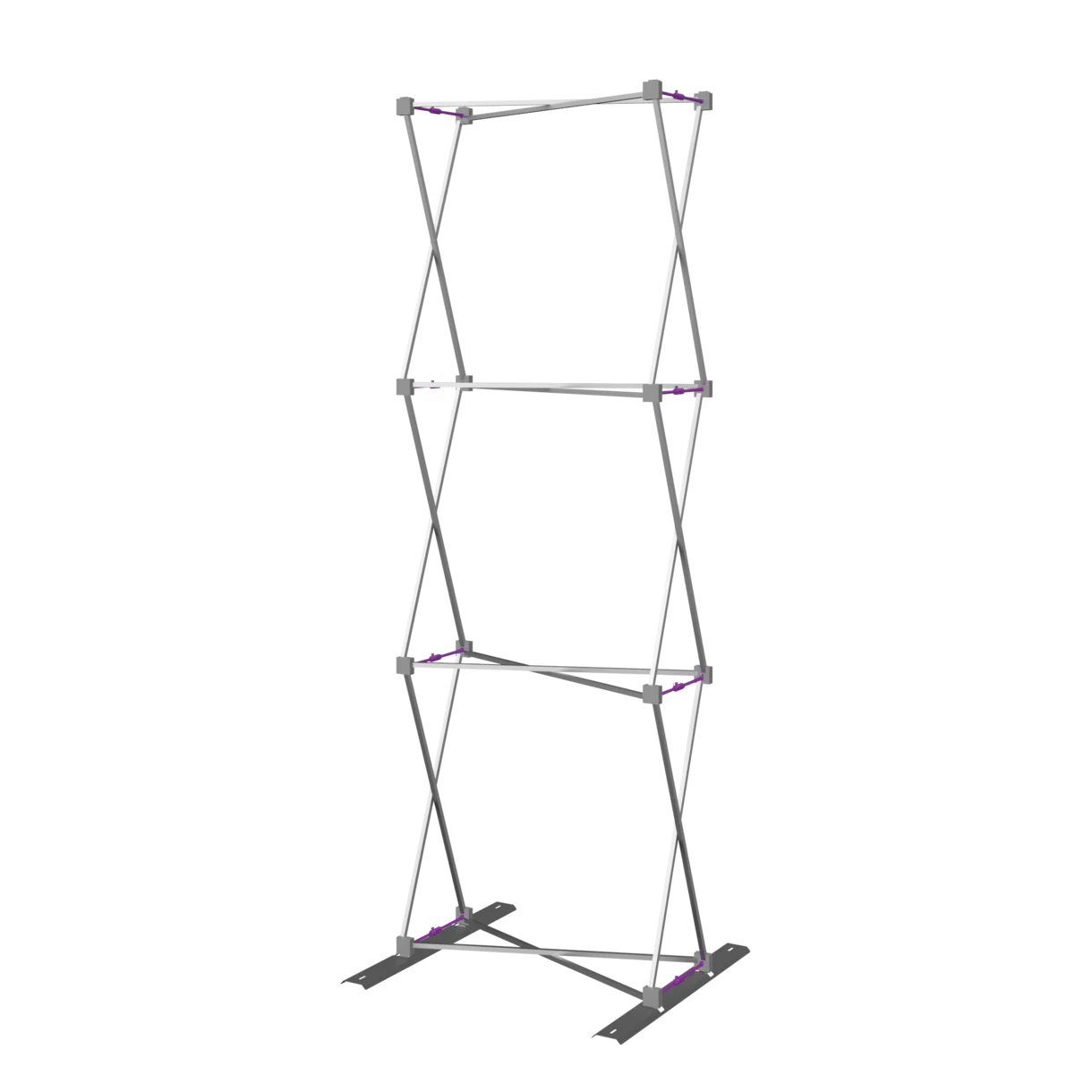 2.5ft x 8ft Hopup Straight Tension Fabric Display Full Fitted
