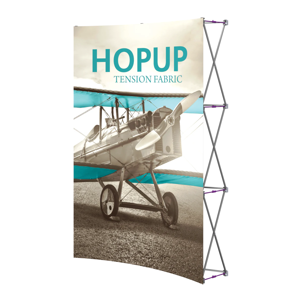 5.5ft x 8ft Hopup Curved Tension Fabric Display