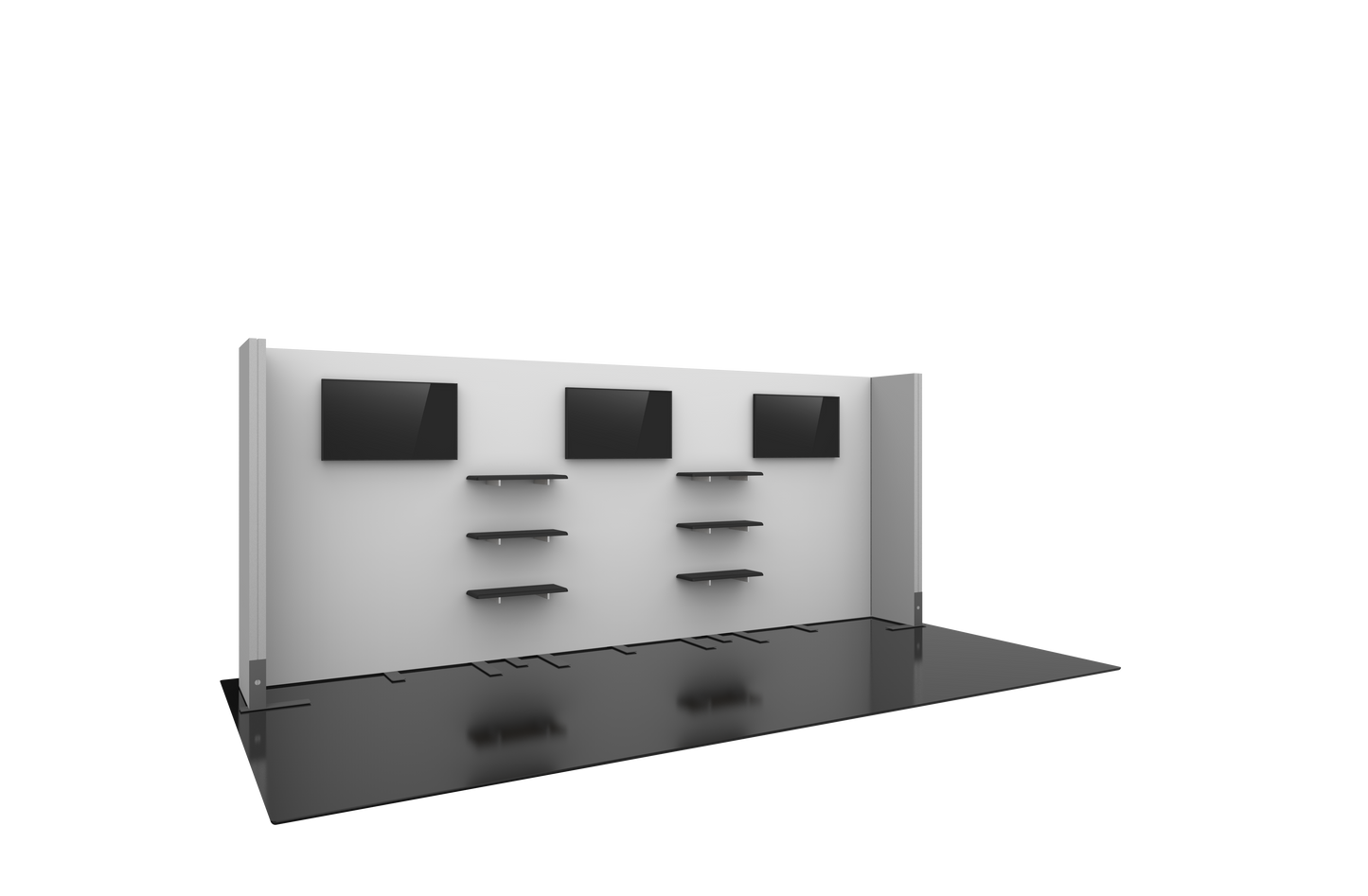 20ft x 10ft Hybrid Pro Modular Backwall Kit 22