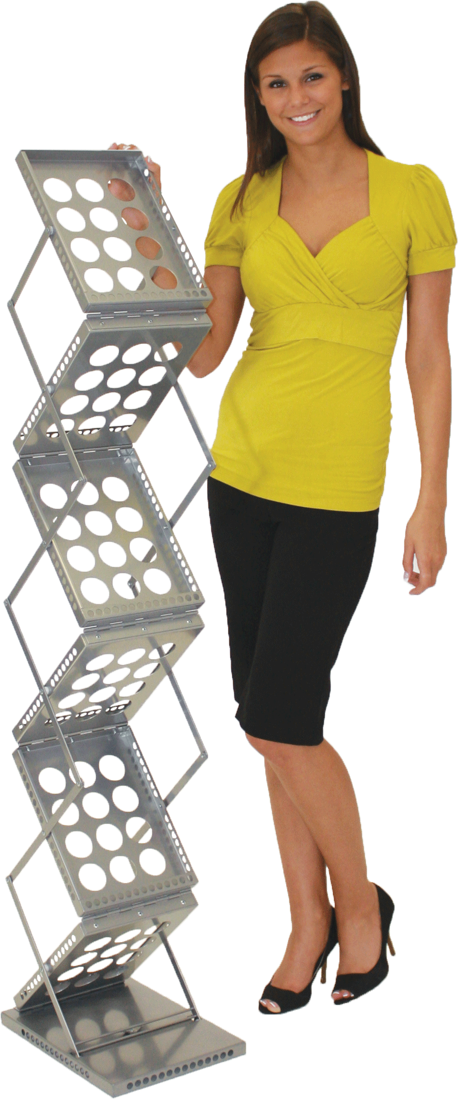 Zedup 1 Literature Rack -Black