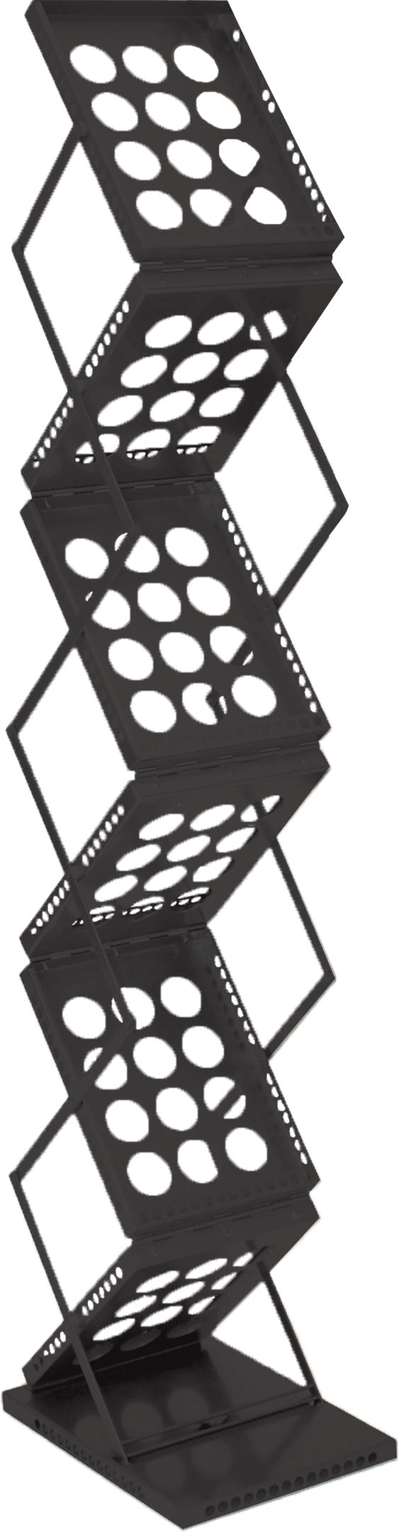 Zedup 1 Literature Rack -Black