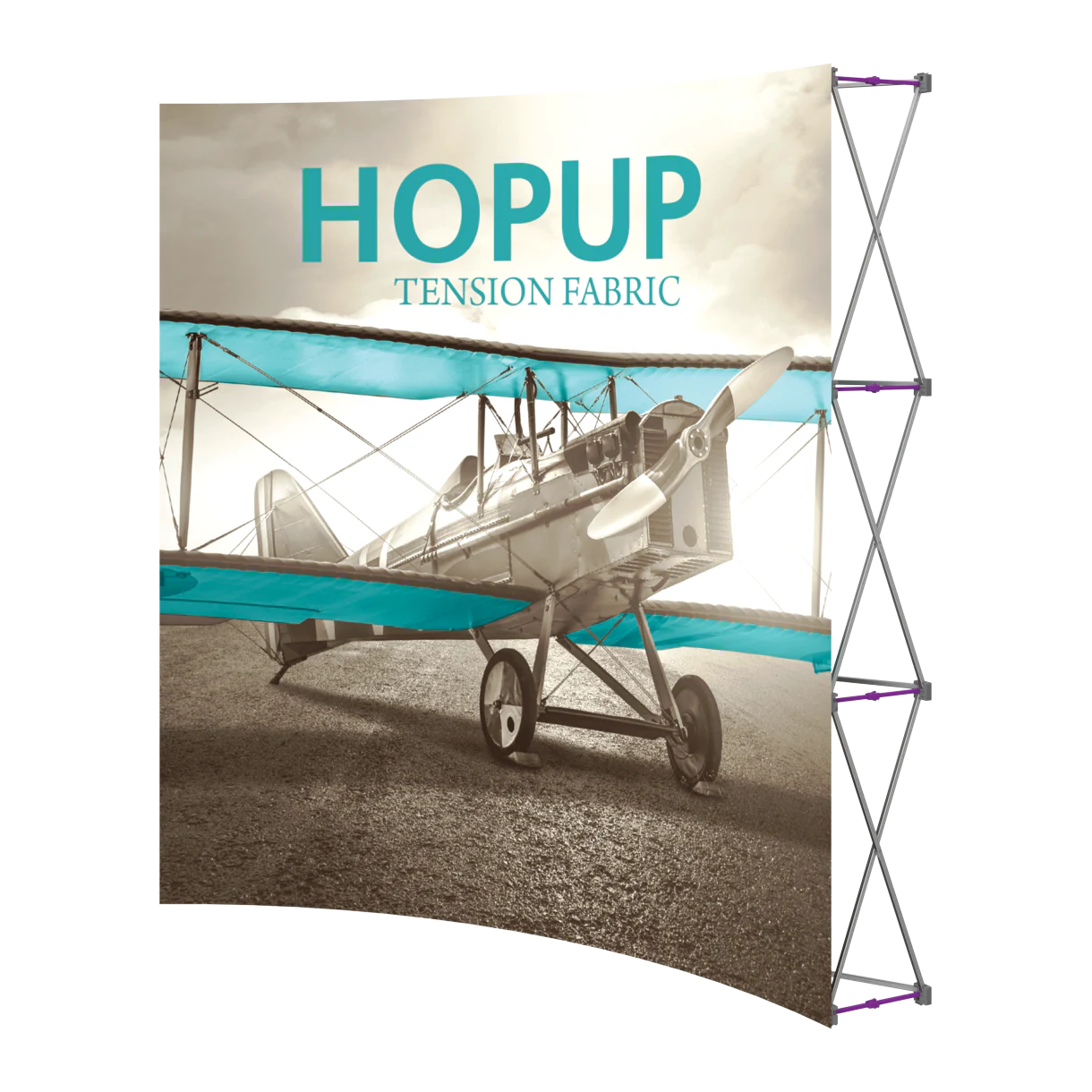 8ft x 8ft Hopup Curved Tension Fabric Display