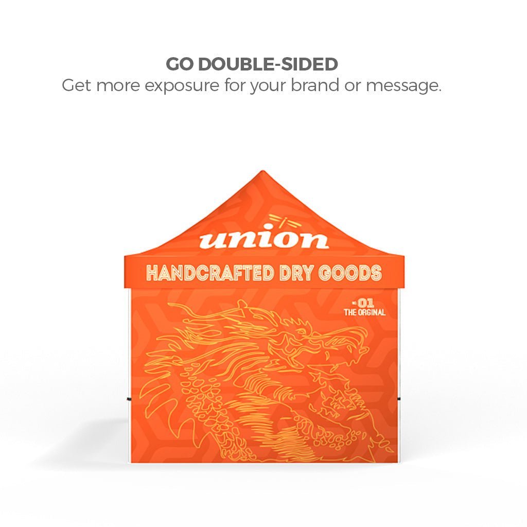 10ft Pop - up Canopy Tent Double - sided (Top Graphic Only) - All4Displays