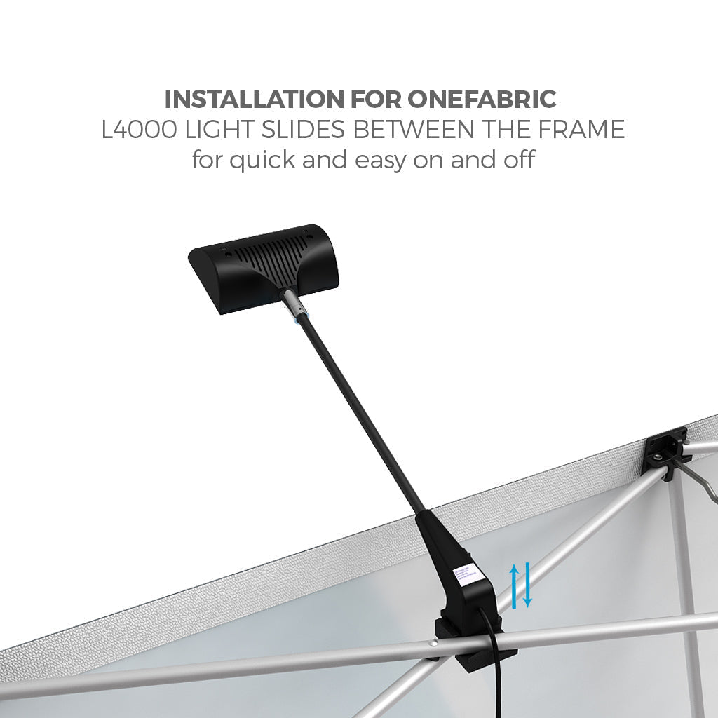 10ft x 8ft OneFabric® Curved Pop Up Display w/ End Caps (Graphic Only) - All4Displays