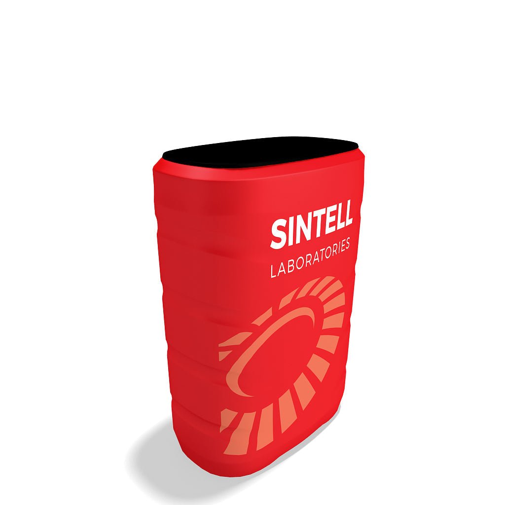 10ft x 8ft OneFabric® Curved Pop Up Display w/ End Caps (Graphic Package) - All4Displays