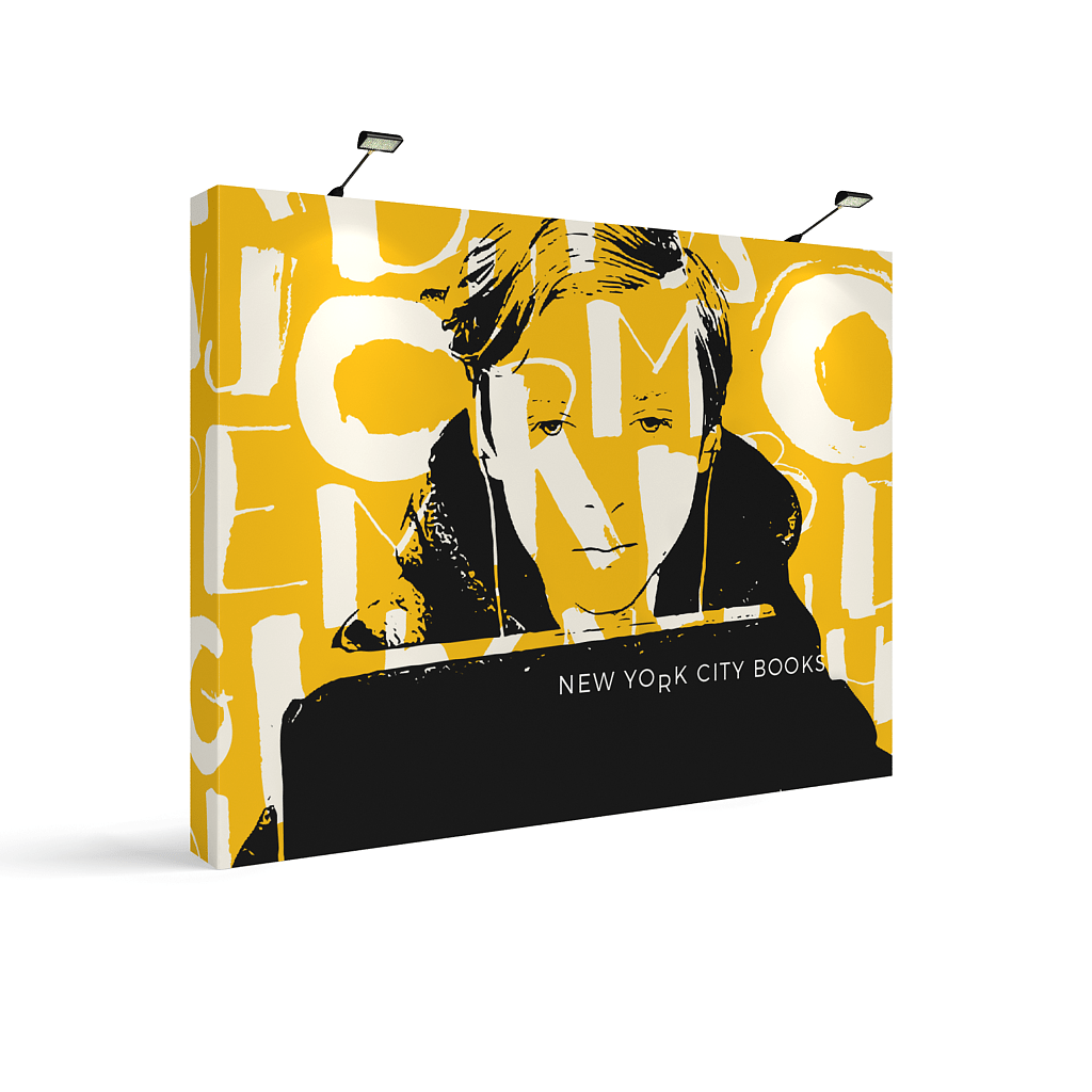 10ft x 8ft OneFabric® Straight Pop Up Display w/ End Caps (Graphic Package) Kit 1 - All4Displays