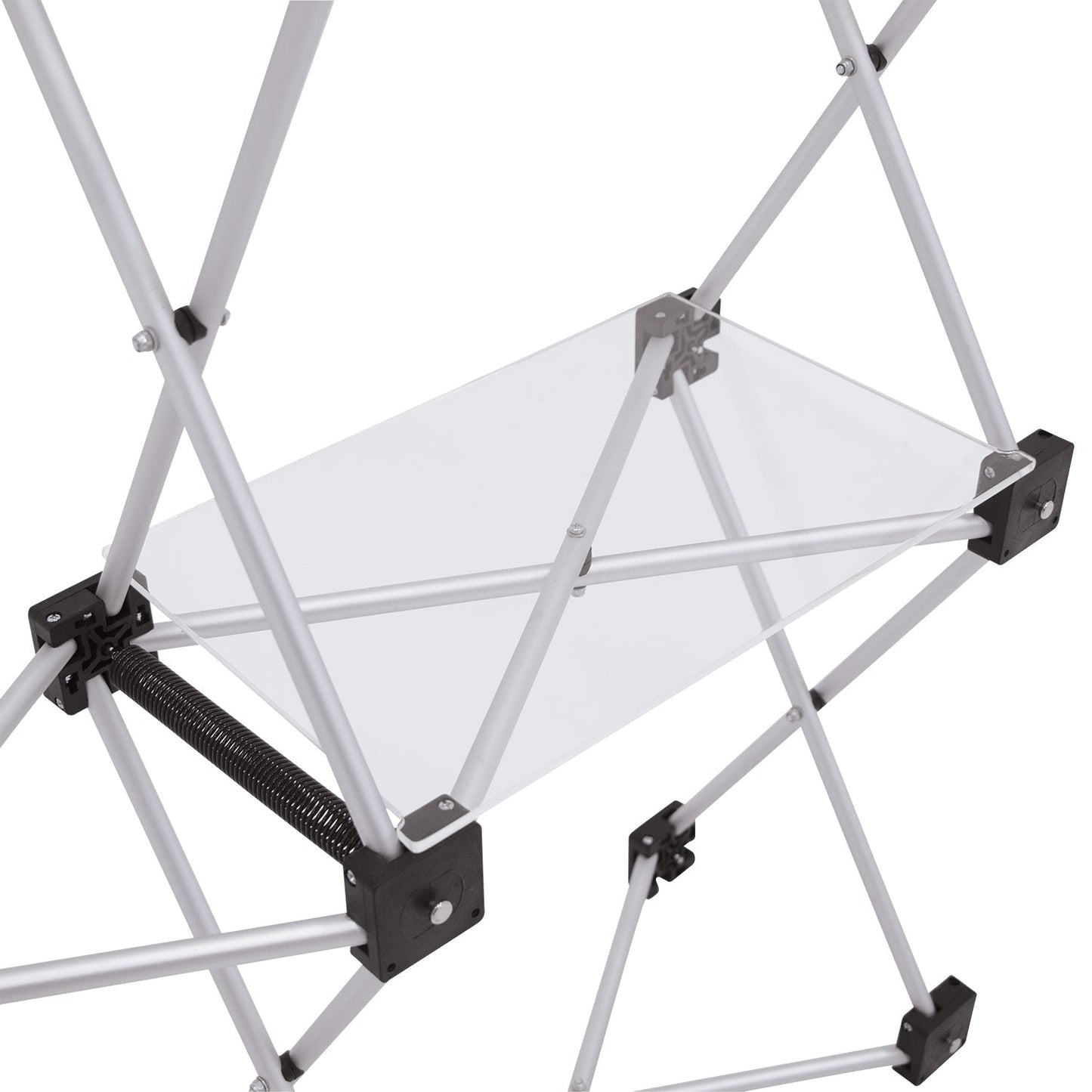 14.5in x 9.25in Micro GeoMetrix Clear Shelf (Hardware Only) - All4Displays