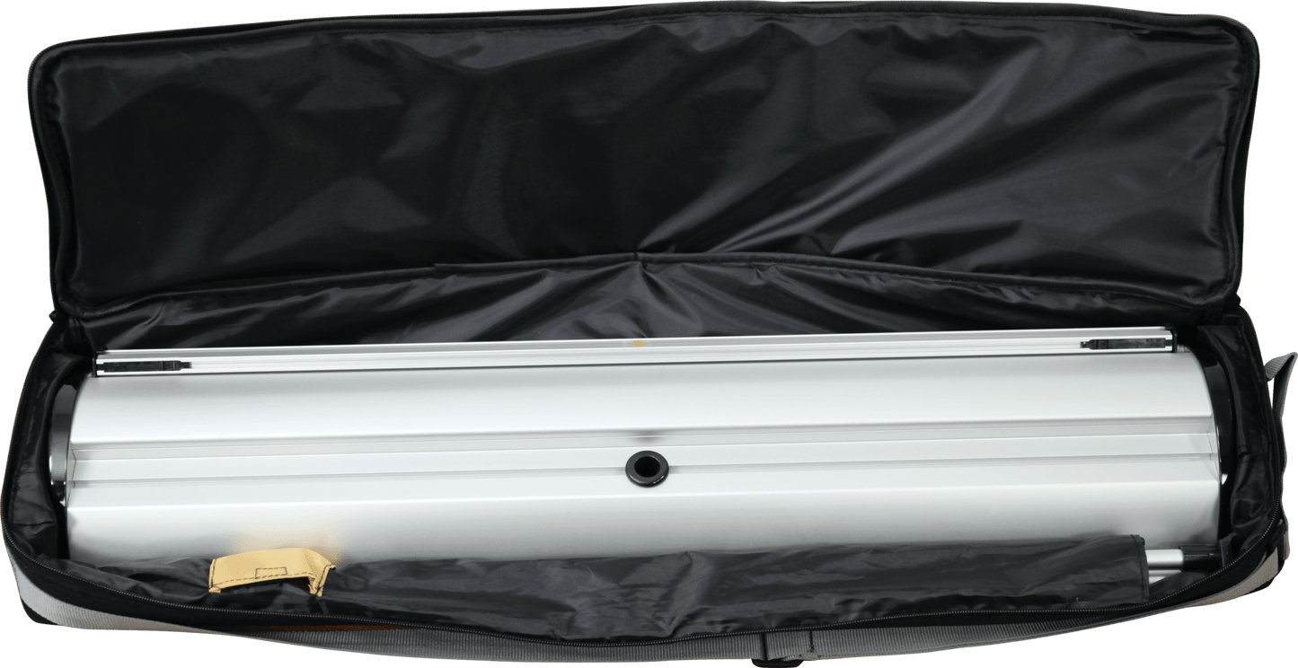 23.5in Barracuda 600 Retractable Banner Stand (Premium Fabric Graphic Package) - All4Displays