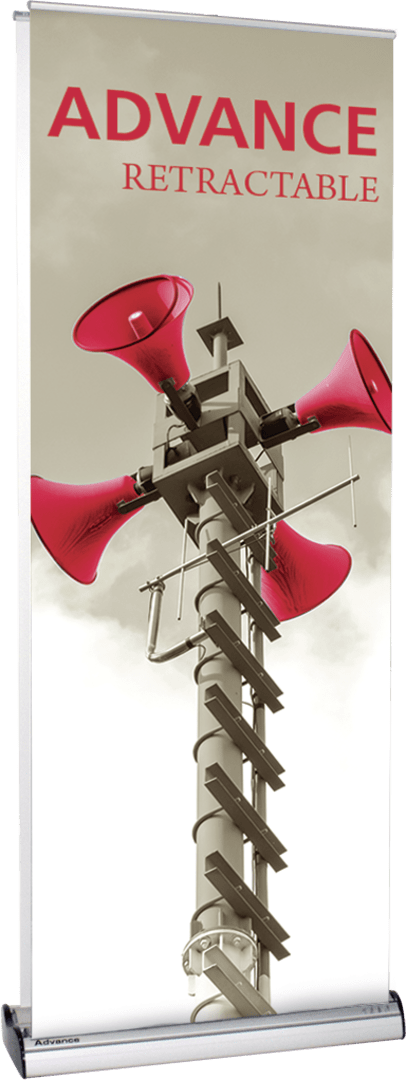 31.5in Advance 800 Retractable Banner Stand (Supreme Melinex Graphic Package) - All4Displays
