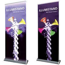 31in Illumistand Single - Sided Light - Up Retractable Banner Stand Graphic replacement (Graphic Only) - All4Displays