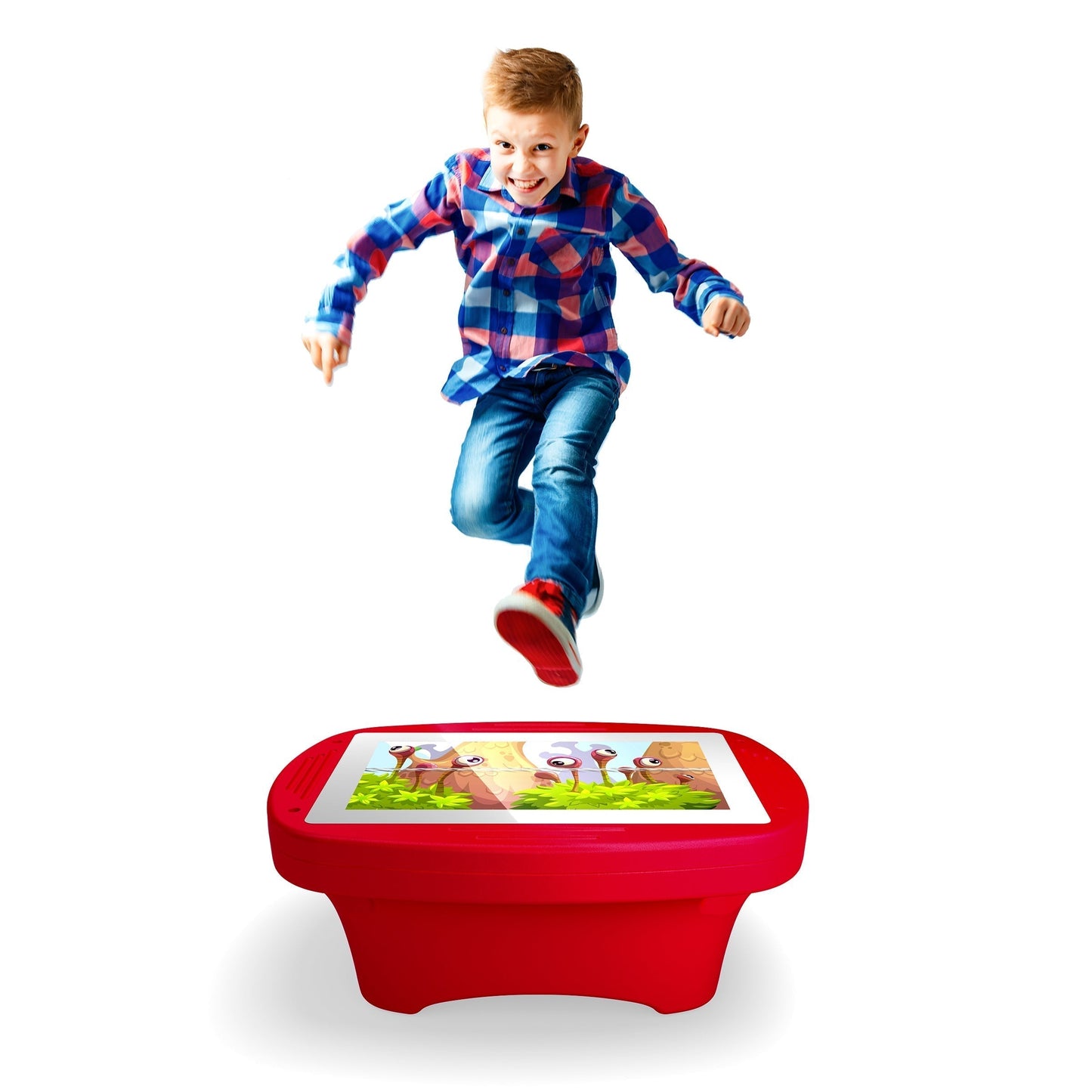 32in Sslab Jr 4K UHD Digital Signage Table Top, Kiosk, or Game Play (Red) - All4Displays