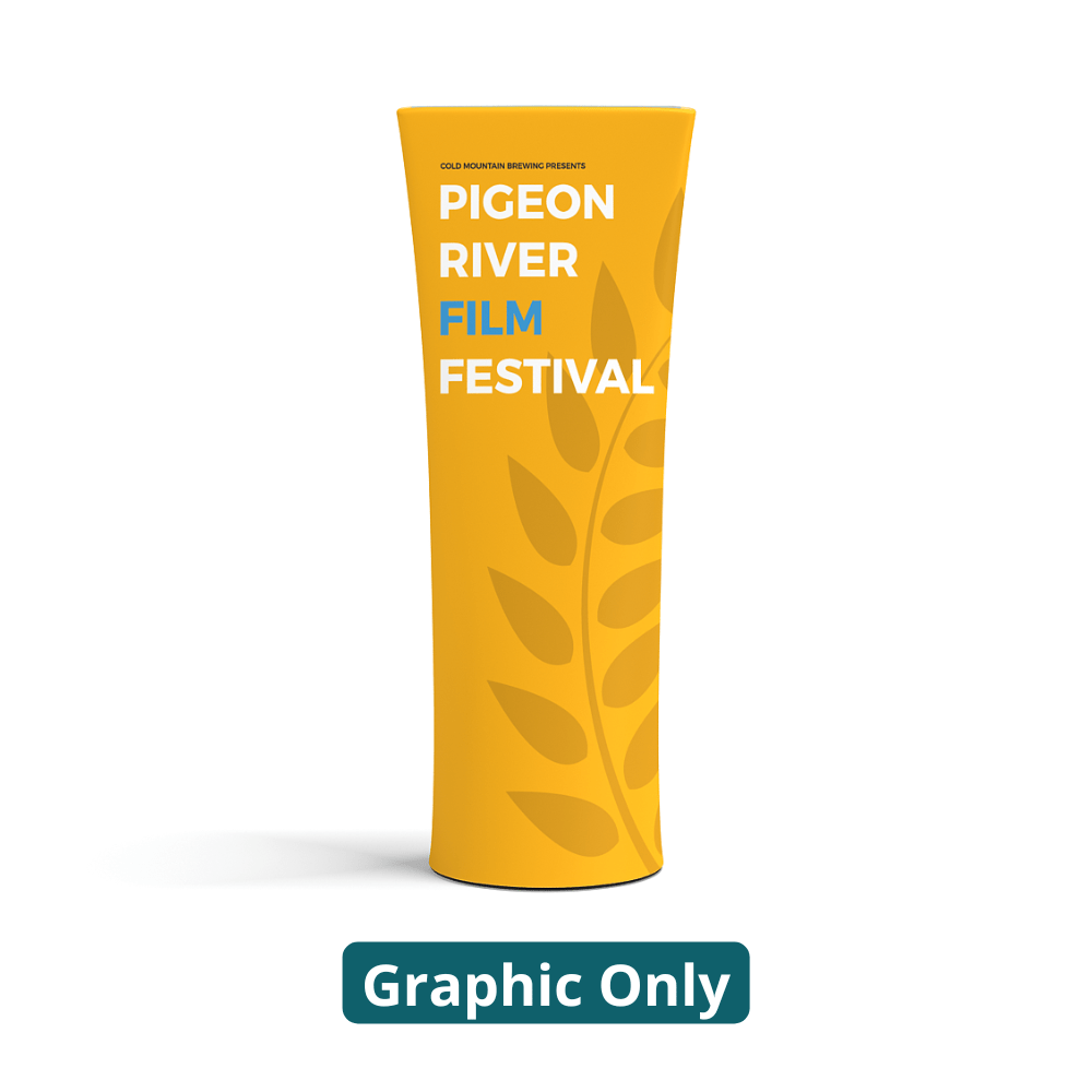 32in x 75in Outdoor Brandcusi® Straight Banner Stand - Double - sided (Graphic Only) - All4Displays