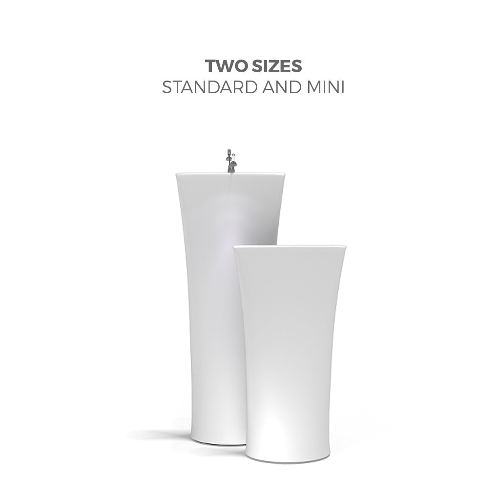 34in x 59in Brandcusi® Straight Banner Stand - Double - sided Mini (Graphic Only) - All4Displays