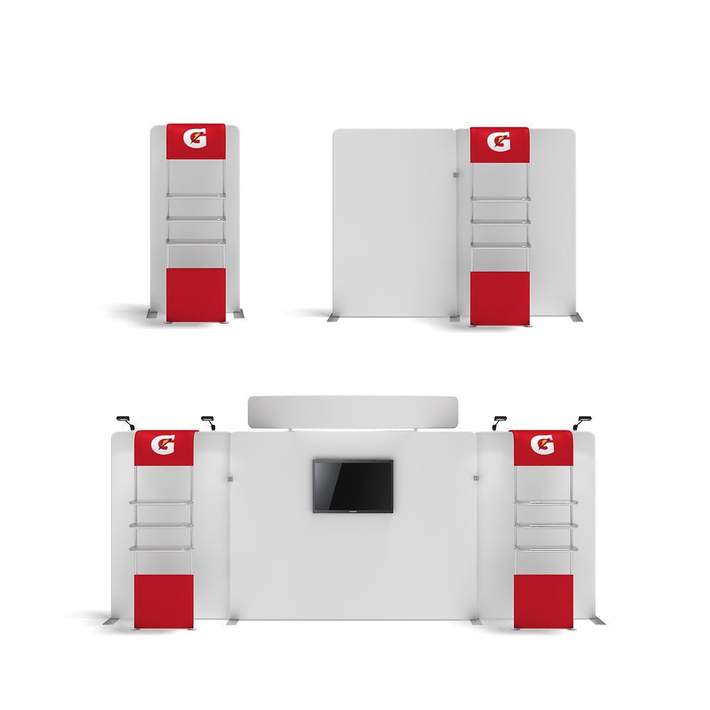 36" WaveLine Merchandiser - Plexiglass Shelf, Clear - All4Displays