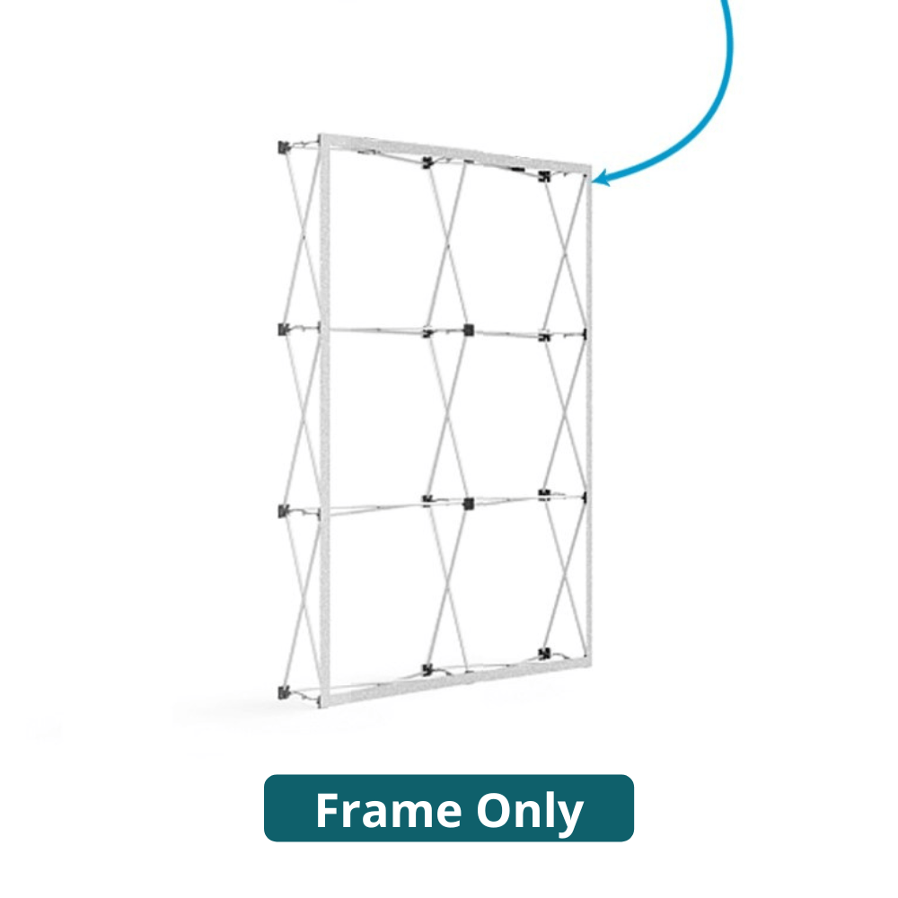 5ft x 8ft OneFabric® Straight Pop Up Display (Frame Only) - All4Displays
