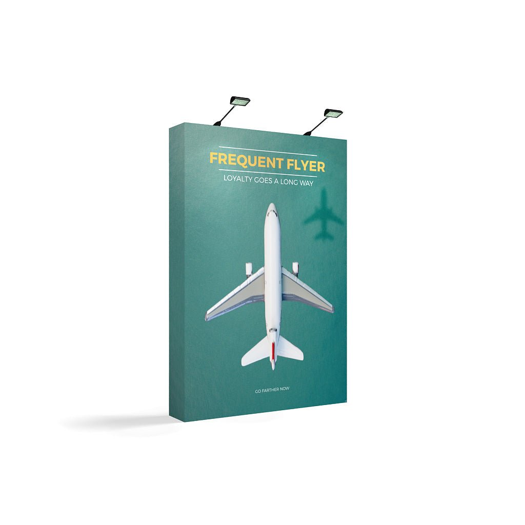 5ft x 8ft OneFabric® Straight Pop Up Display w/ End Caps (Graphic Only) - All4Displays