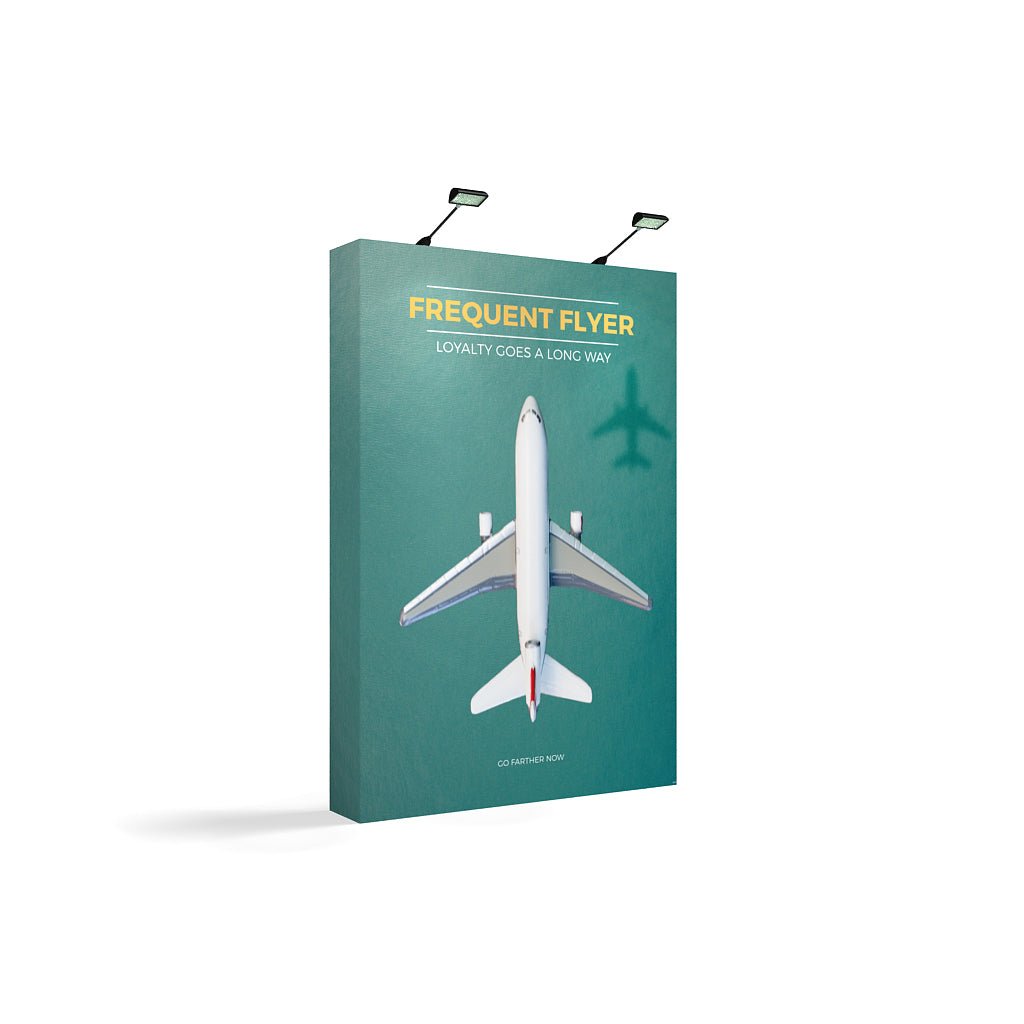 5ft x 8ft OneFabric® Straight Pop Up Display w/o End Caps (Graphic Package) - All4Displays
