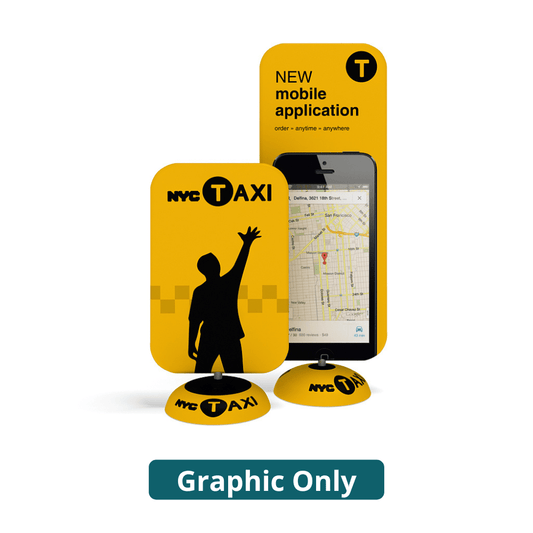 6.5ft WaveLine® Outdoor Poster Stands (Graphic Only) - All4Displays