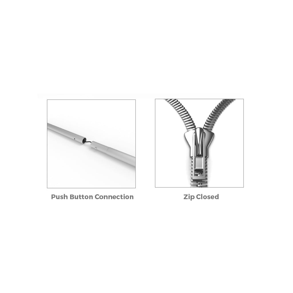 6.5ft WaveLine® Outdoor Poster Stands (Hardware Only) - All4Displays