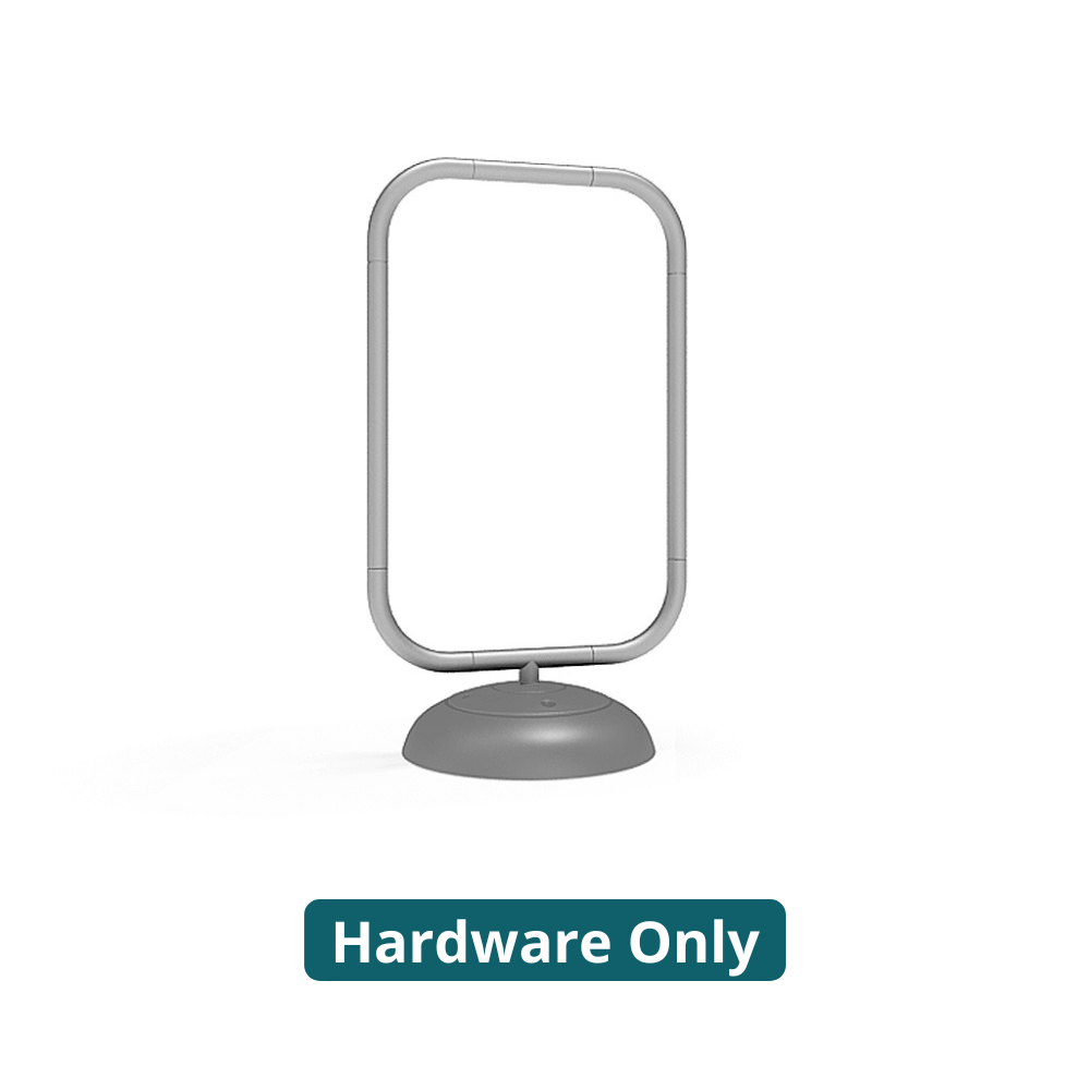 6.5ft WaveLine® Outdoor Poster Stands (Hardware Only) - All4Displays