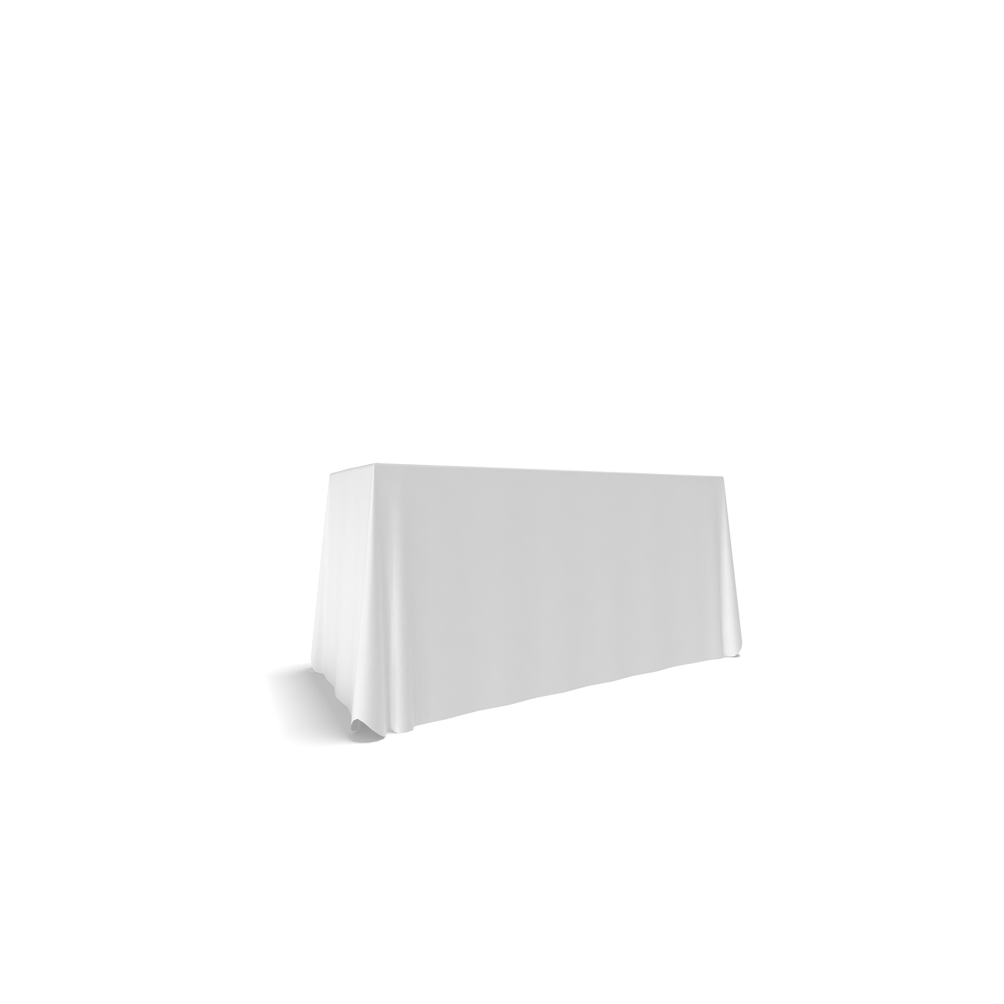6ft Table Cover Draped 4 - sided w/Full Back - All4Displays