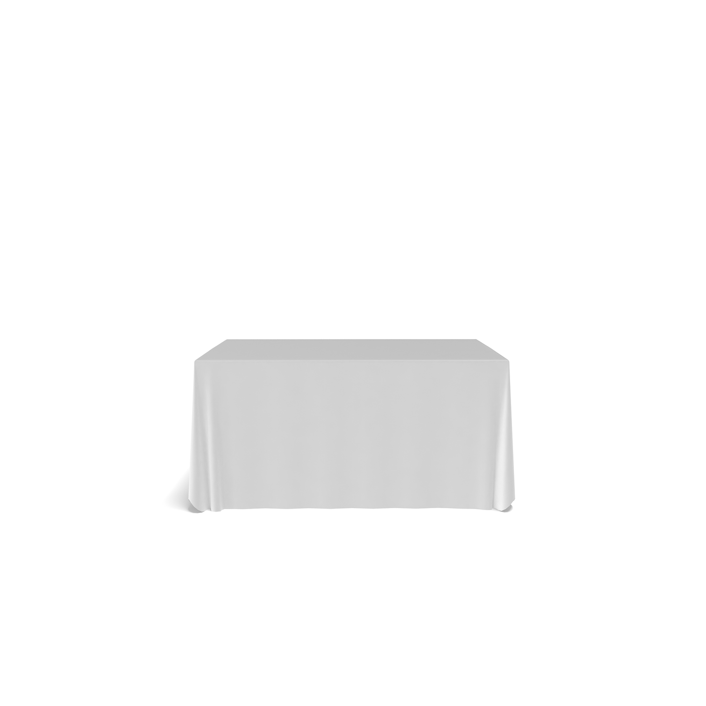 6ft Table Cover Draped 4 - sided w/Full Back - All4Displays