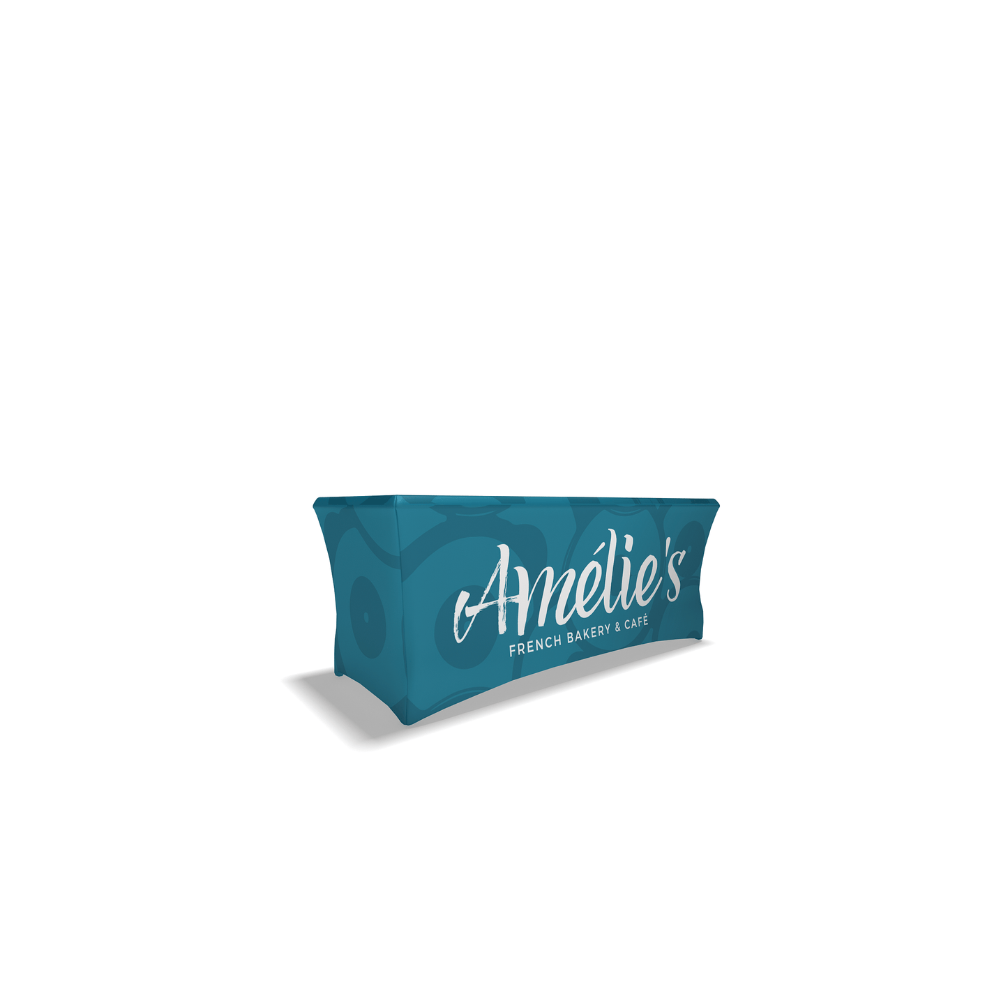 6ft Table Cover Fitted 4 - sided w/Zippered Back - All4Displays