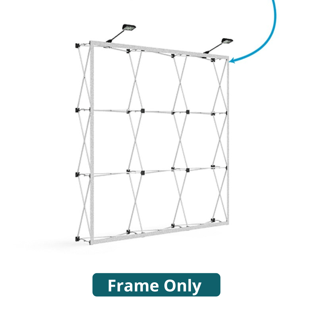 8ft x 8ft OneFabric® Straight Pop Up Display (Frame Only) - All4Displays