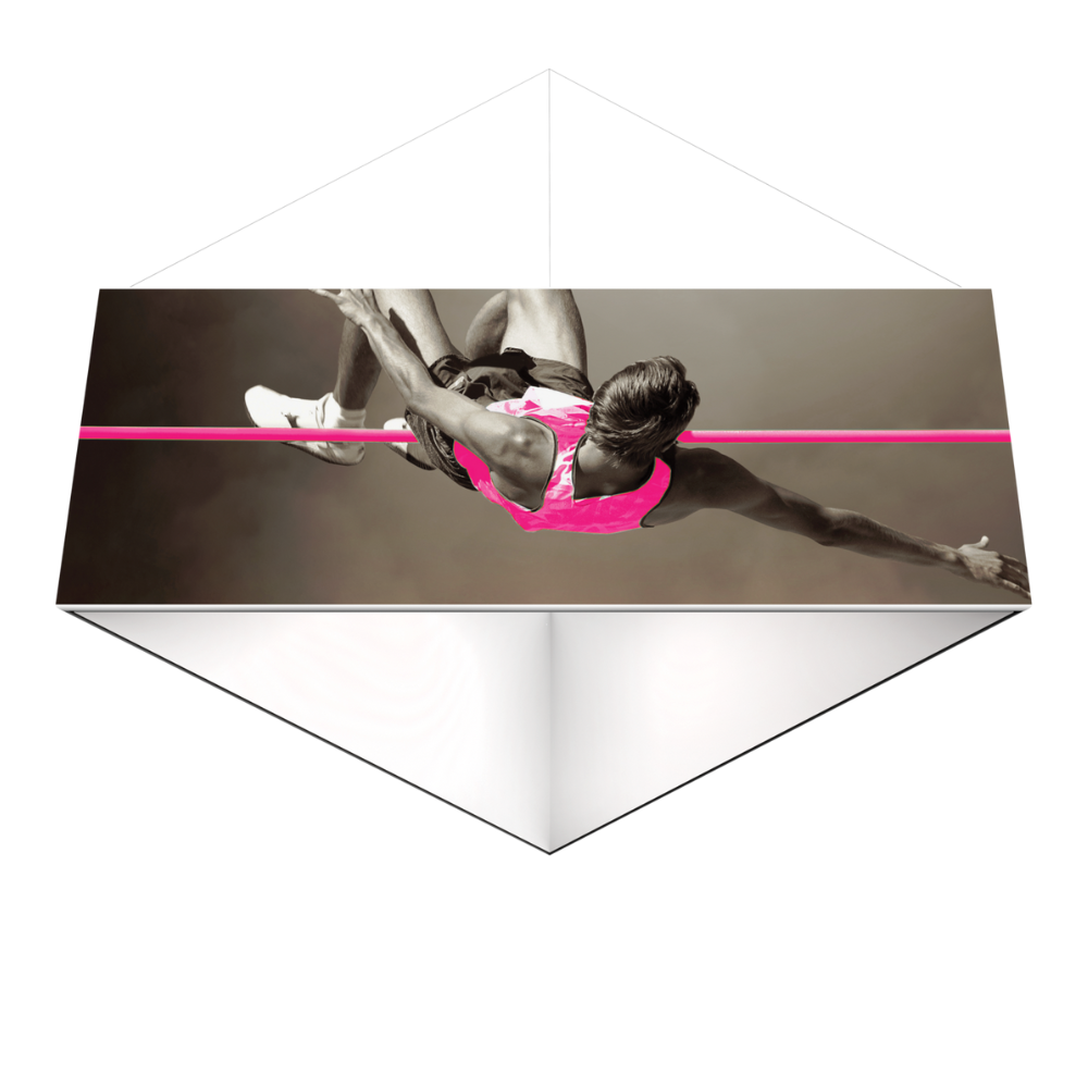 8ft x 6ft Formulate Master 3D Hanging Structure Triangle Double-Sided (Graphic Only)