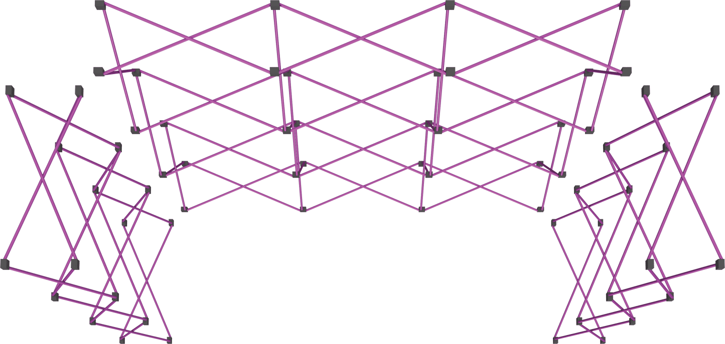 20ft x 8ft Horseshoe Coyote Frame (5x3 Hardware Fast Kit)