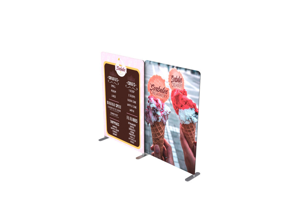 Portable 10ft backlit display with single-sided branding graphics