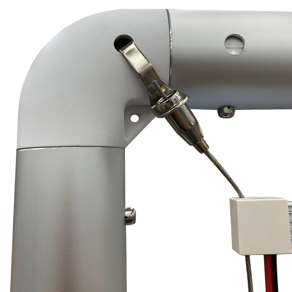 Professional 10ft backlit trade show display with straight top design