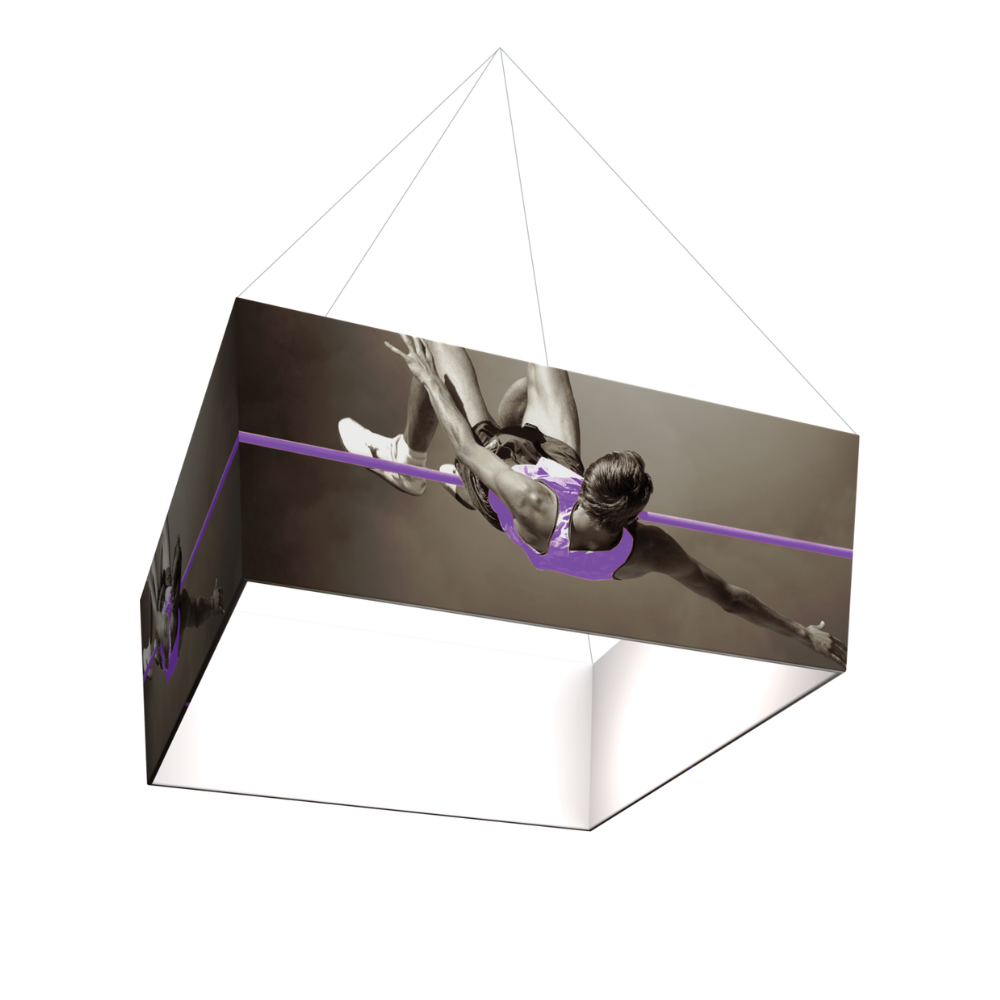 14ft x 5ft Formulate Master 3D Hanging Structure Tapered Square Single-Sided w/ Open Bottom (Graphic Package)