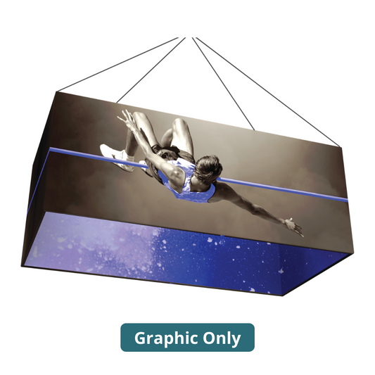 18ft x 4ft Formulate Master 3D Hanging Structure Rectangle Double-Sided (Graphic Only)