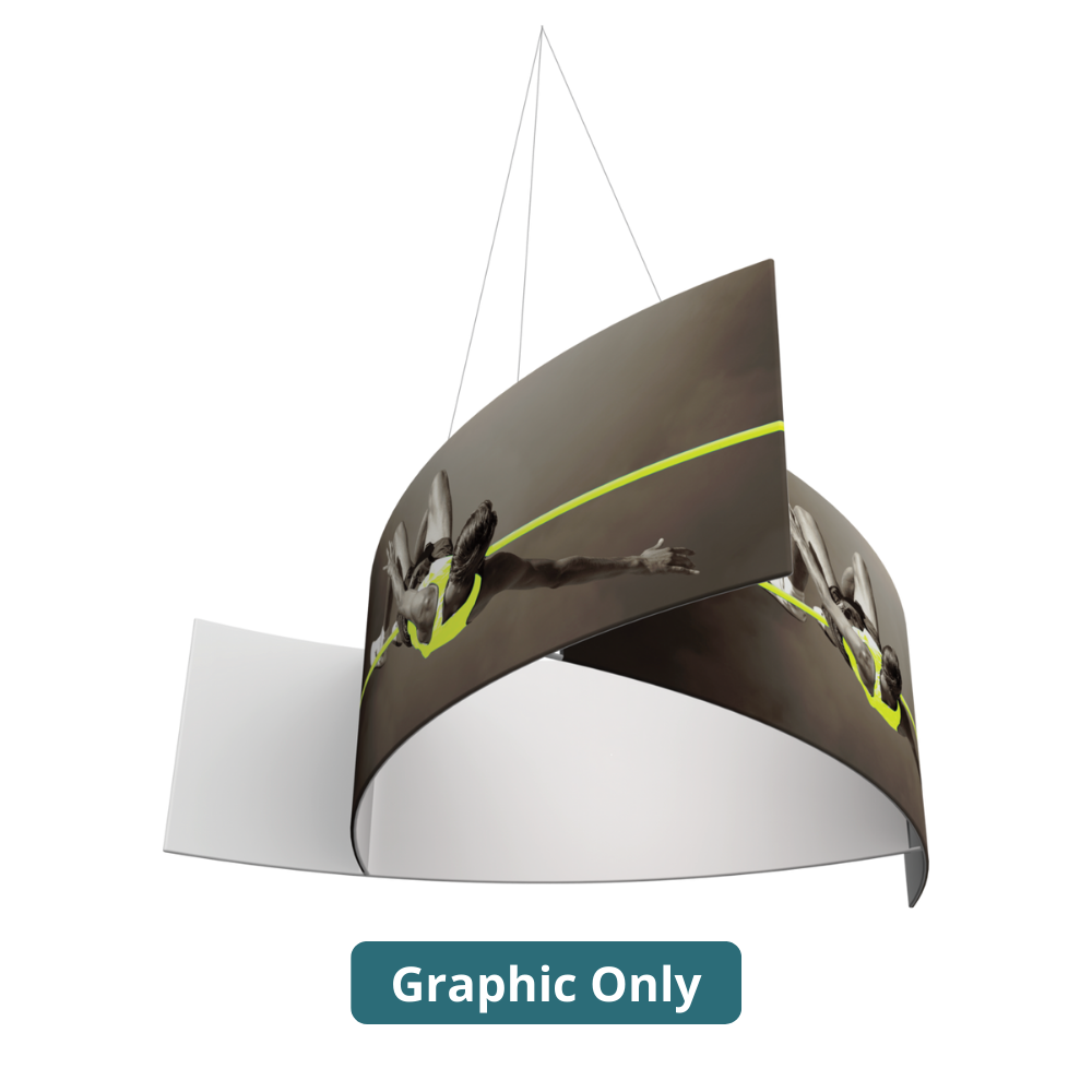 8ft x 3ft Formulate Master 3D Hanging Structure Pinwheel Single-Sided w/ Open Bottom (Graphic Only)