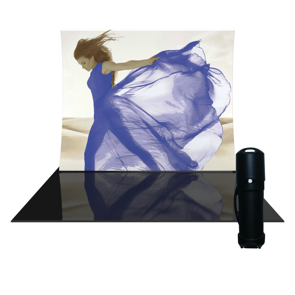 10ft x 8ft Formulate Master VC1 Vertical Curve Fabric Backwall Graphic w/ Backer (Graphic Package)