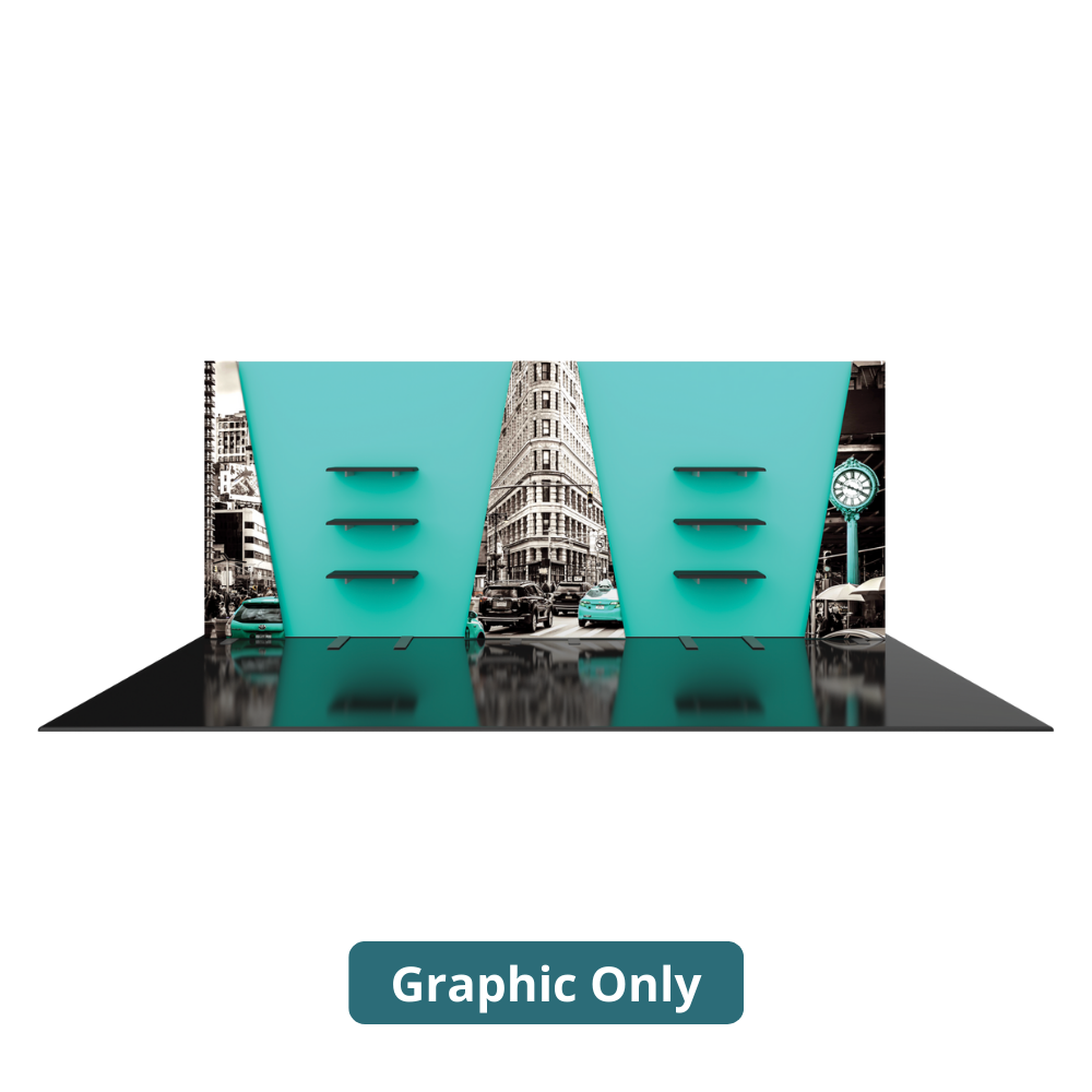 20ft x 10ft Hybrid Pro Modular Backwall Kit 28 (Graphic Only)