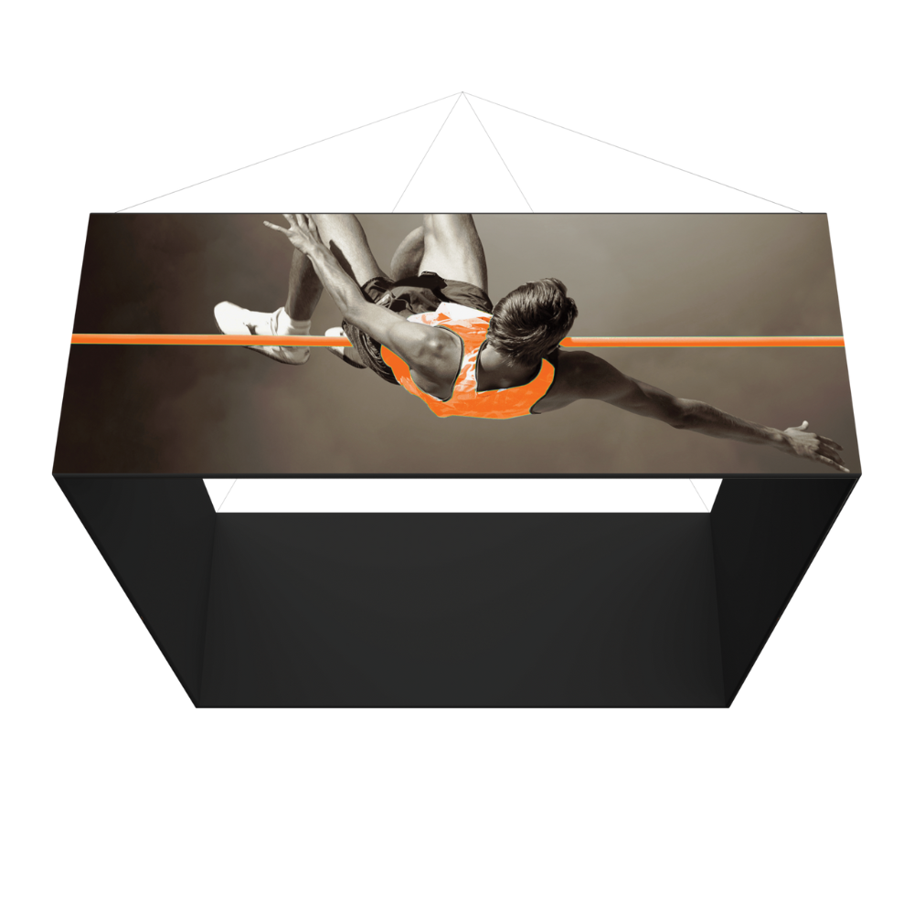 10ft x 5ft Formulate Master 3D Hanging Structure Square Single-Sided w/ Printed Bottom (Graphic Only)