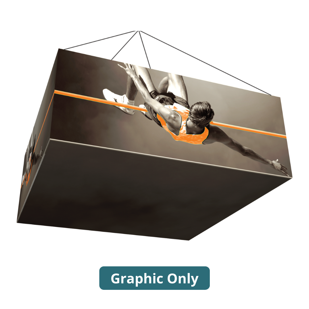 10ft x 6ft Formulate Master 3D Hanging Structure Square Single-Sided w/ Printed Bottom (Graphic Only)