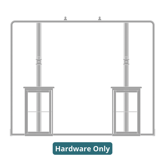 10ft x 10ft Hybrid Pro Modular Backwall Kit 06 (Hardware Only)