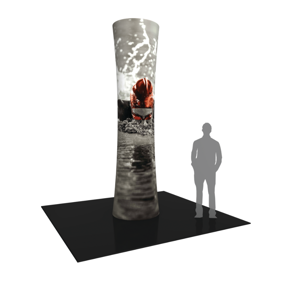 12ft Formulate Cylinder Tower 01 Tension Fabric Structure (Graphic Only)