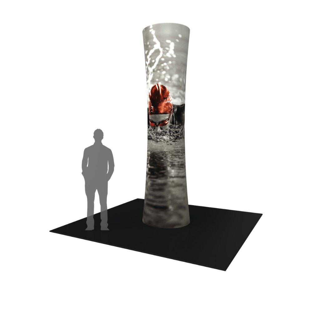 12ft Formulate Cylinder Tower 01 Tension Fabric Structure (Graphic Only)