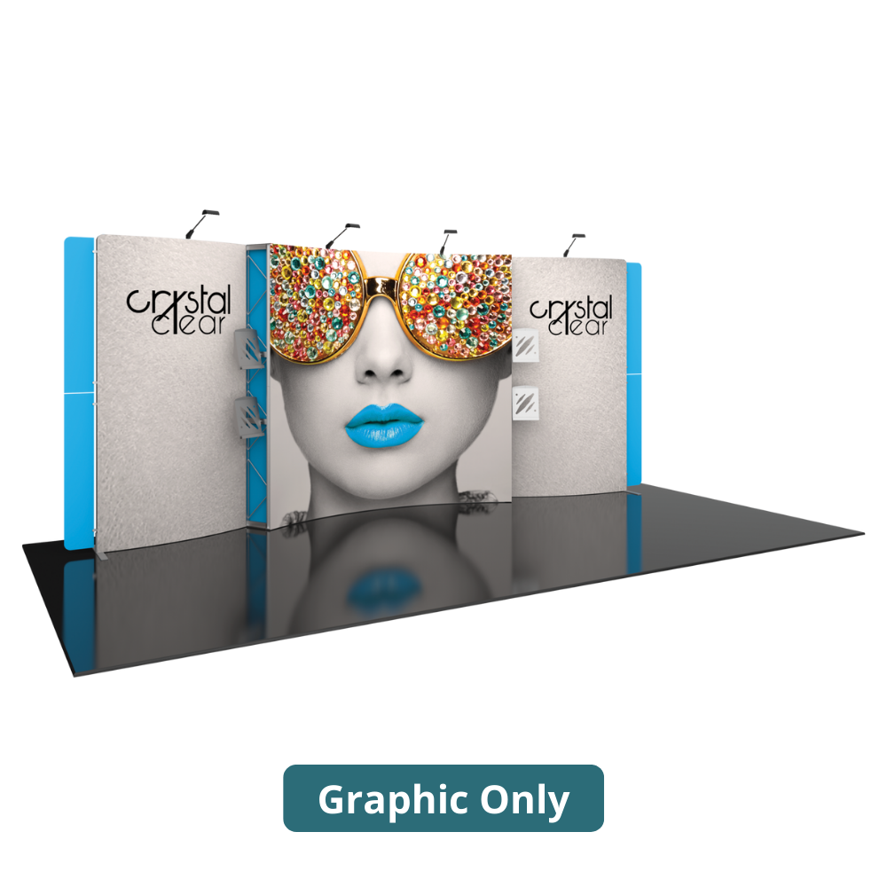20ft x 10ft Vector Frame Master Modular Backwall Kit 17 (Graphic Only)