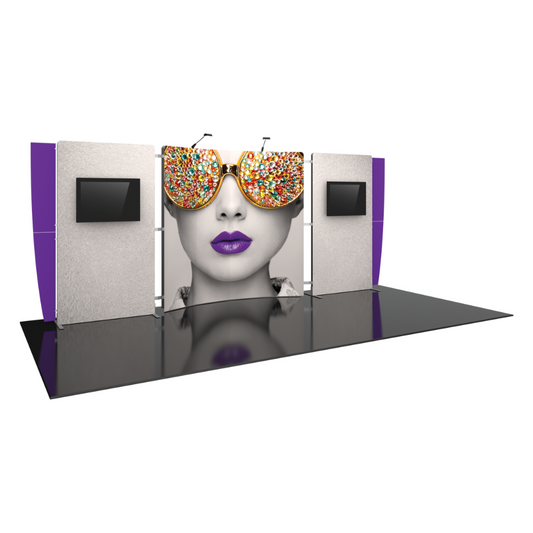 20ft x 10ft Vector Frame Master Modular Backwall Kit 22 (Graphic Package)