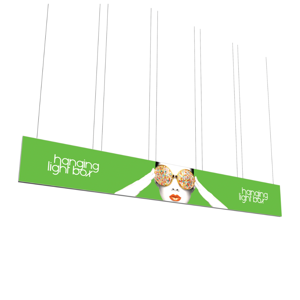 30ft x 4ft Vector Frame Hanging Light Box Double-Sided (Graphic Package)