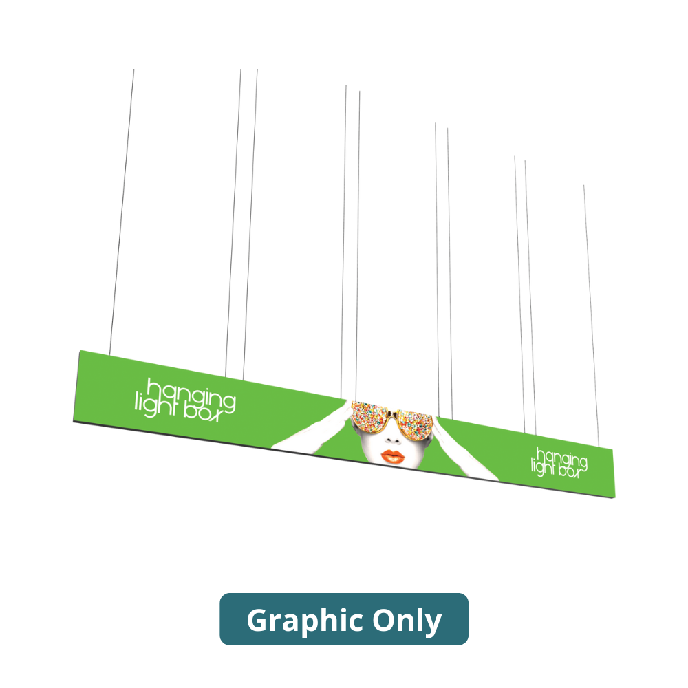 30ft x 3ft Vector Frame Hanging Light Box Single-Sided (Graphic Only)