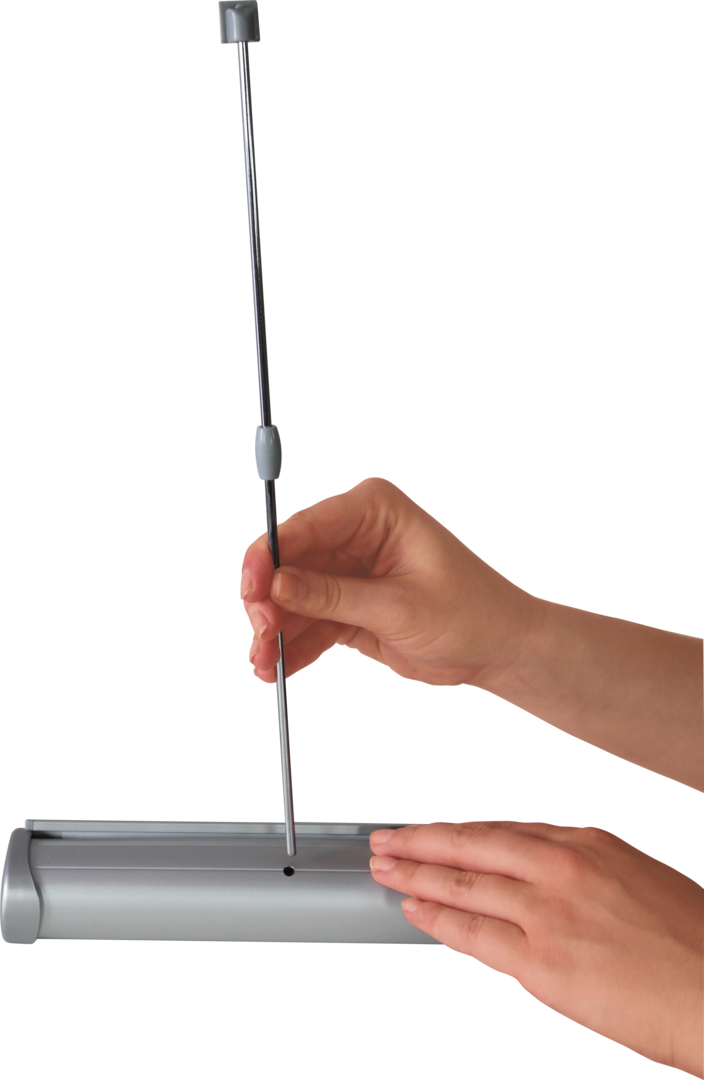 11in Breeze 2 Retractable Tabletop Banner Stand (Hardware Only)