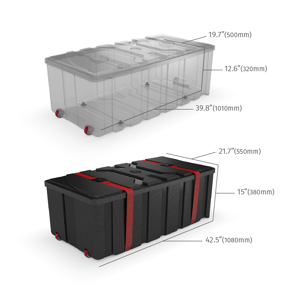 CA700 Exhibit Case and Counter (Graphic Only) - All4Displays